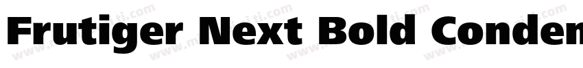 Frutiger Next Bold Condensed字体转换